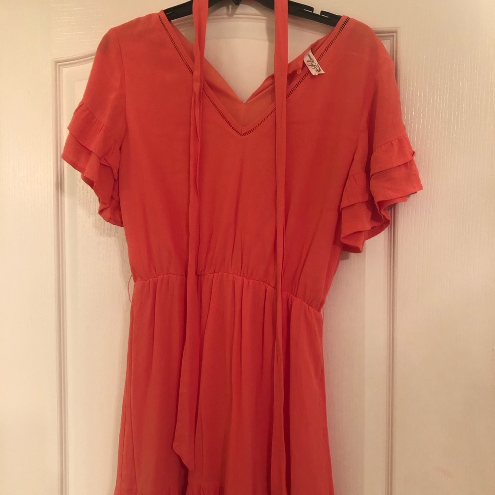 L Love peach dress size small